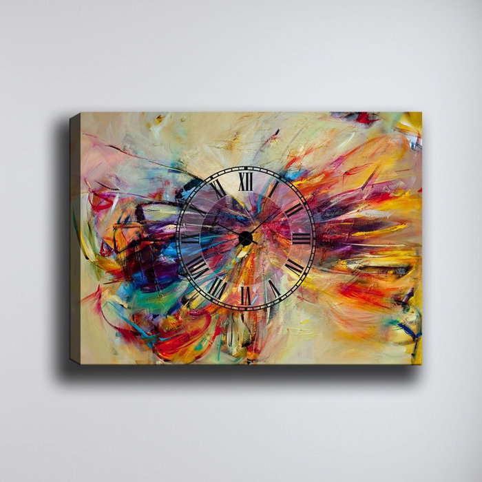 Wallity Reloj de Pared Decorativo Multicolor 70 x 100 cm